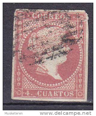 Spain 1855 Mi. 32a     4 Cs Queen Königin Isabella II. - Oblitérés