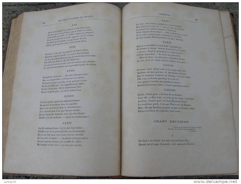 A De Musset  Oeuvres Completes Tom 1 - Poeme Mort D Alfred De Musset  1 Mai 1857  A Daudet - Auteurs Français