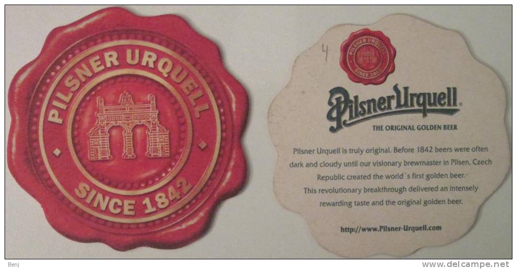 Sous-bock Bierdeckel Bierviltje Coaster PILSNER URQUELL (L) - Sous-bocks