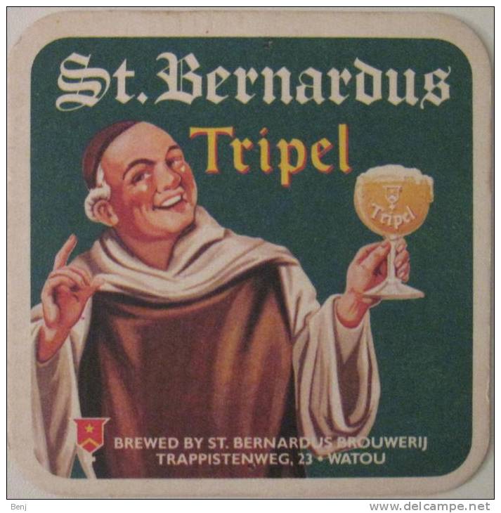 Sous-bock Bierdeckel Bierviltje Coaster ST BERNARDUS TRIPEL - ST BERNARDUS BROUWERIJ SIXTUS (RA) - Sous-bocks