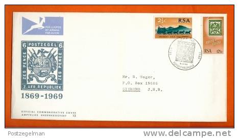 RSA 1969 FDC Nr. 12 100th Anniversary ZAR With Address - FDC