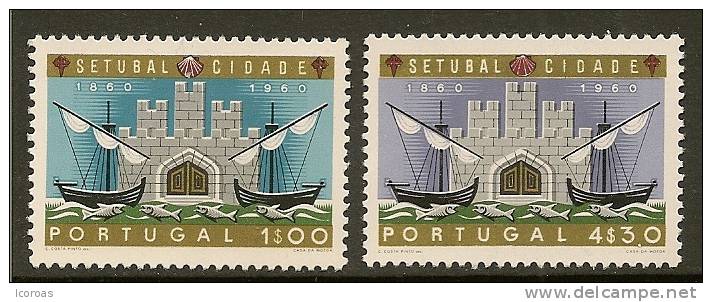 Setúbal; Boats; Castle. - Nuevos