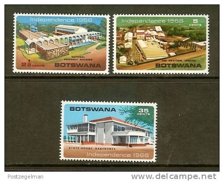 BOTSWANA 1974 MNH Stamp(s) Independence 1-4 3 Values Only (thus Not Complete) - Botswana (1966-...)
