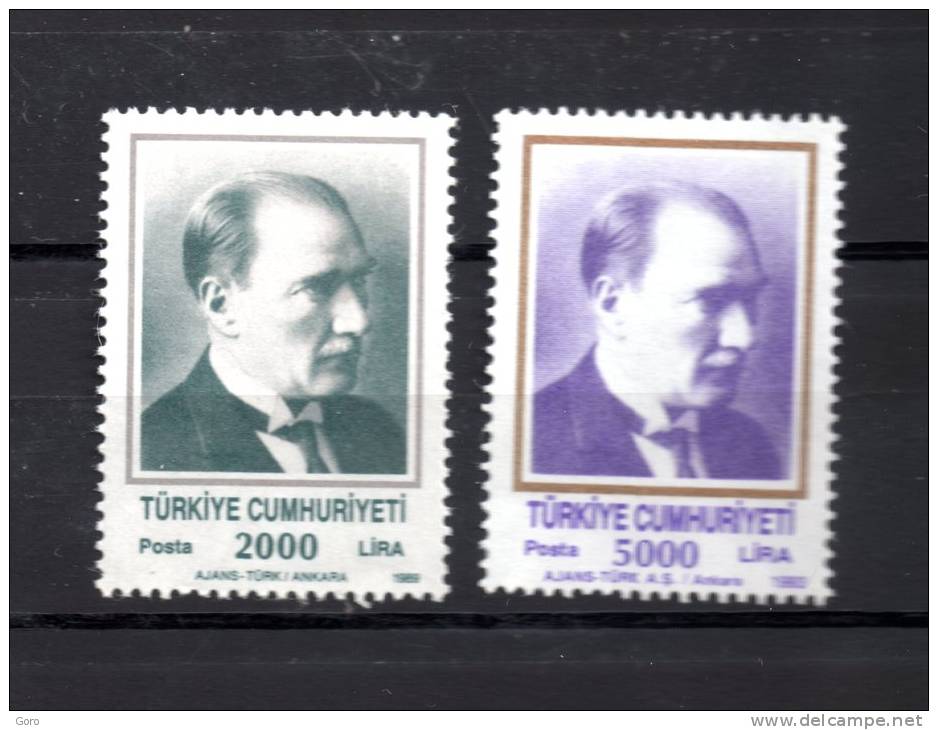 Turquia    1989   .-    Y&T   Nº    2610/11 - Gebraucht