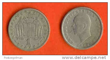 GREECE 1954-65 Coin 1 Drachma Copper-nickel KM81 C409 - Griekenland