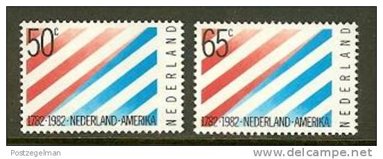 NEDERLAND 1982 MNH Stamp(s) US Friendship 1207-1208 #7034 - Unused Stamps