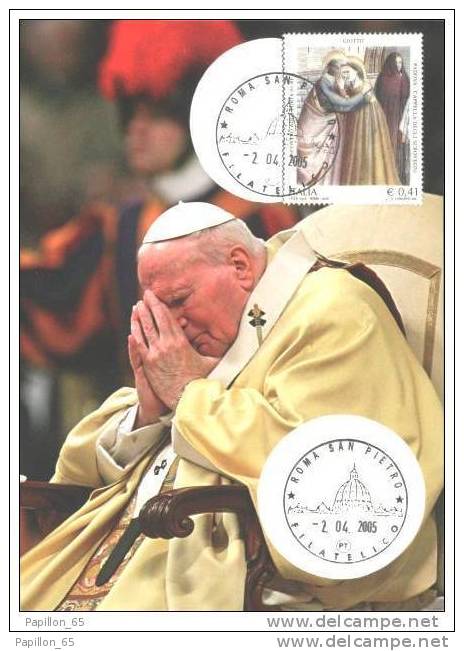 POPE JOHN PAUL II PAPA GIOVANNI PAOLO II PAPIEZA JANA PAWLA II Karol Wojtyla Cartolina - Carte Maximum - Postcard - Collections