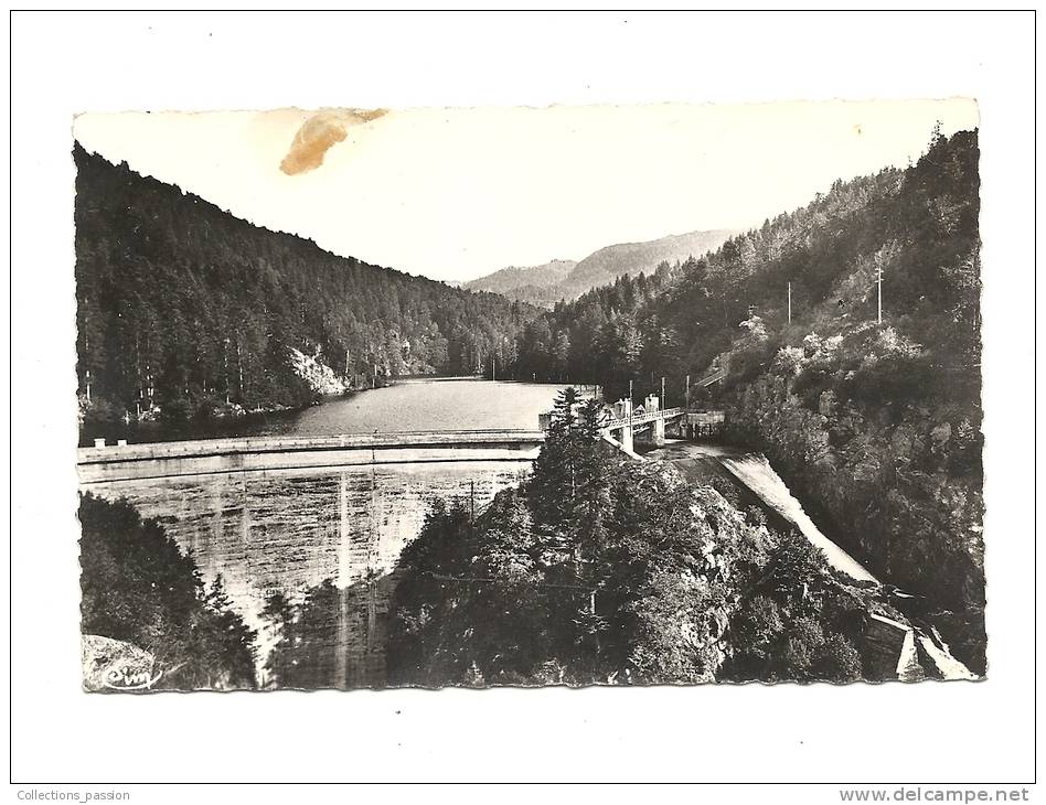 Cp, 15, Condat-en-Feniers, Le Barrage, écrite - Condat