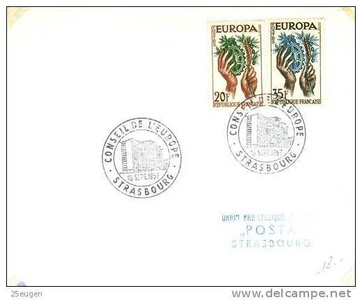 FRANCE 1957 EUROPA CEPT FDC - 1957