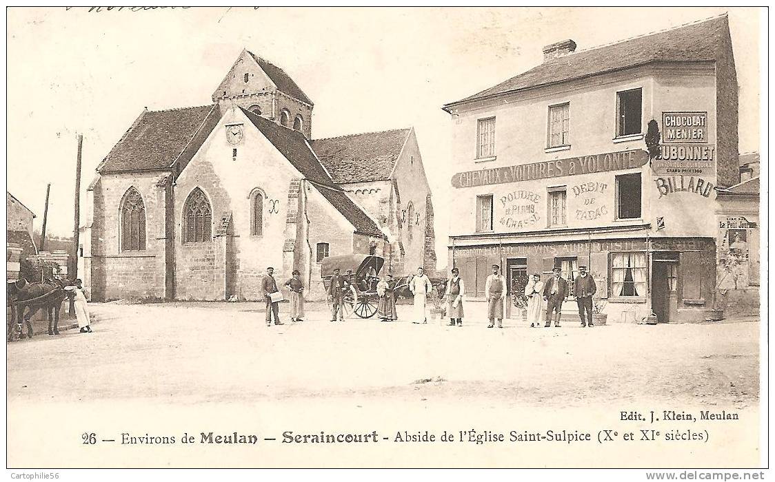 95   SERAINCOURT   -  Environs De MEULAN -   Abside De L' Eglise St Sulpice ( X Et XI Eme Siècles - Seraincourt