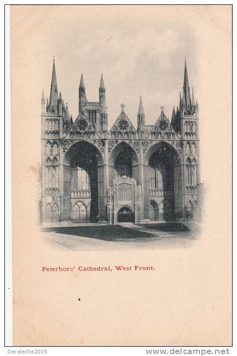 B5590 Peterboro Cathedral West Front Used Good Shape - Otros & Sin Clasificación