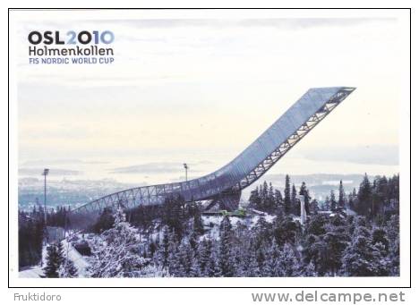 Norway Postal Stationery 2010 Oslo 2010 Holmenkollen FIS Nordic World Cup First-Day Cancellation - Entiers Postaux