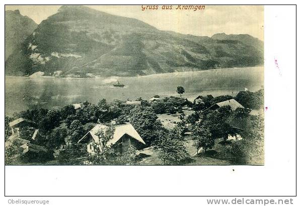 GRUSS AUS KRATTIGEN LAC VERS 1904 - Krattigen