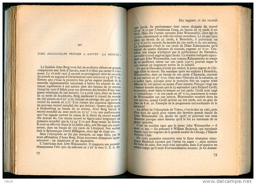 Sport : "Des Nageurs Et Des Records, Histoire Des Courses De Natation" (1961) De François Oppenheim, La Table Ronde - Sport