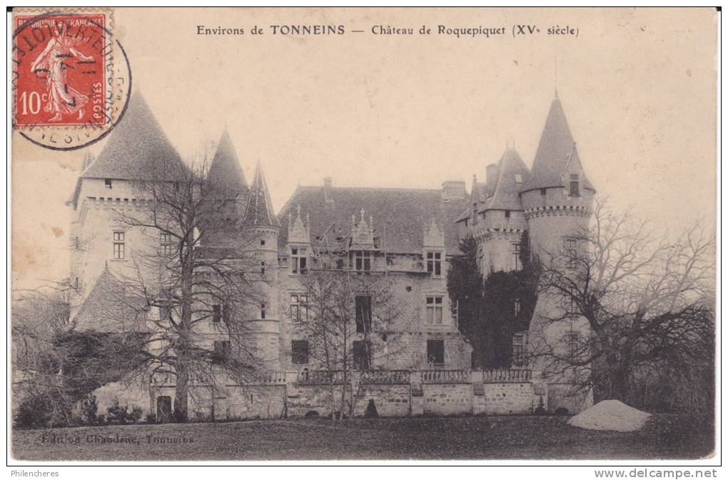 CPA - (47) Tonneins - Chateau De Roquepiquet - Tonneins