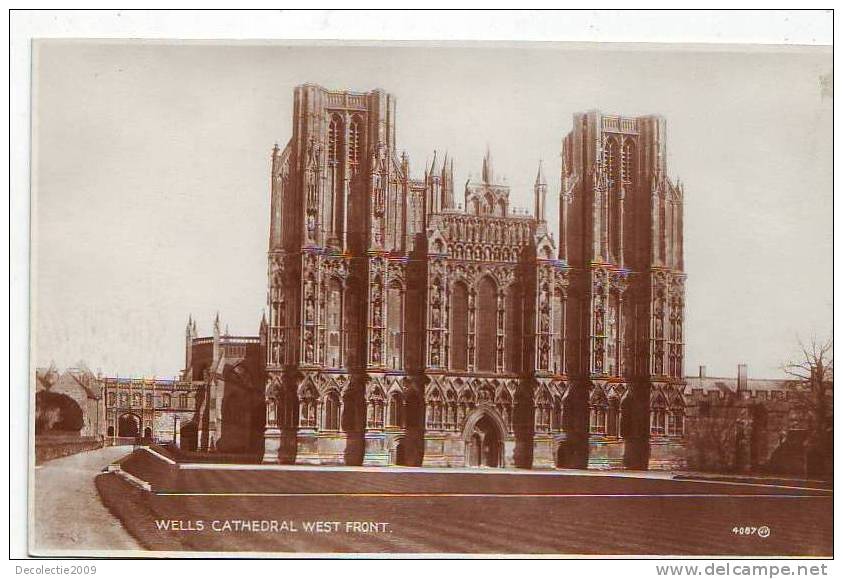 B5731 Wells Cathedral West Front  Not Used Perfect Shape - Wells