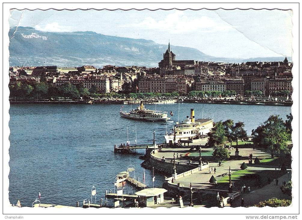 Genève - Vue Générale Sur La Rade Et La Ville - Genève