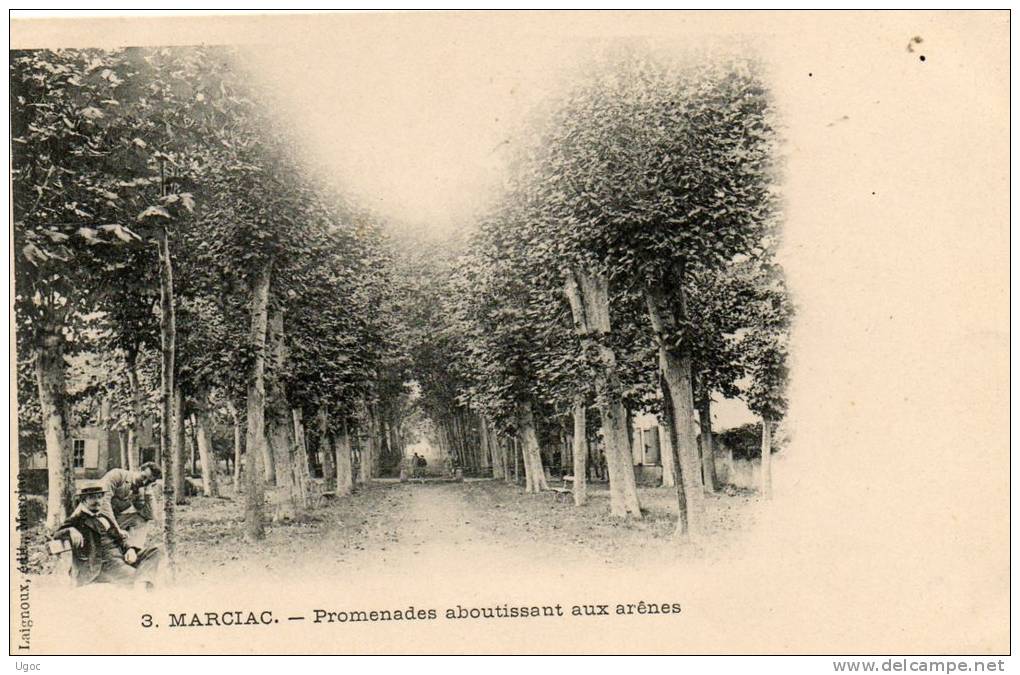 CPA - 32 - MARCIAC - Promenade Aboutissant Aux Arènes   - 611 - Other & Unclassified