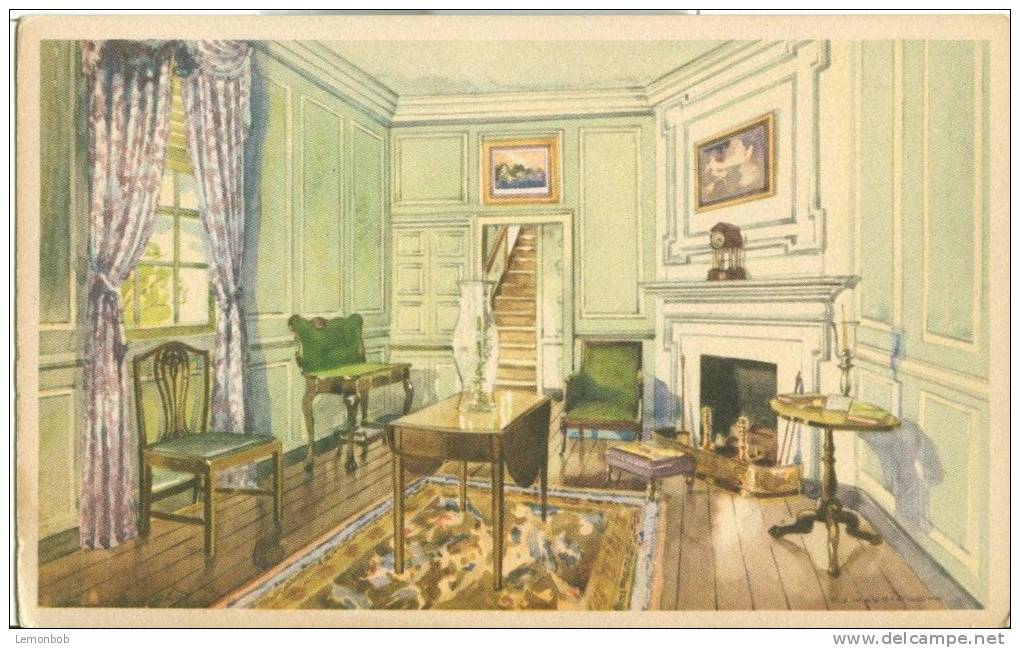 USA – United States – Martha Washington's Sitting Room, Mount Vernon, VA, 1934 Unused Postcard [P6206] - Altri & Non Classificati