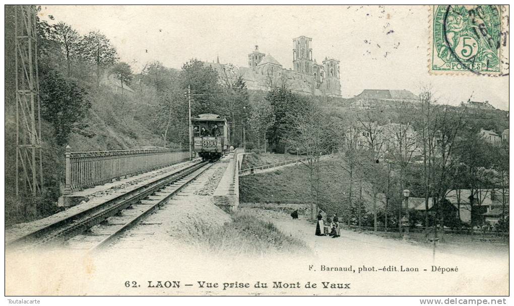 CPA 02 LAON VUE PRISE DU MONT DE VAUX 1907 - Laon