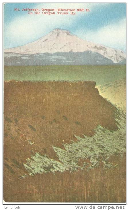 USA – United States – Mt. Jefferson, Oregon, On The Oregon Trunk Ry. Early 1900s Unused Postcard [P6216] - Other & Unclassified