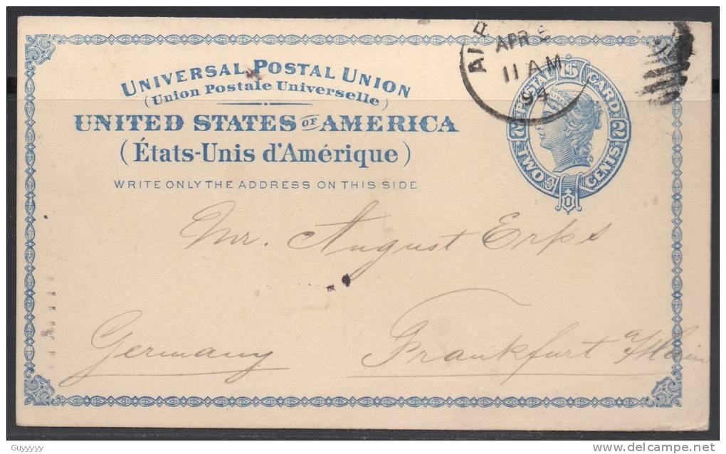 Etats-Unis - Entier Postal - 1894 - ...-1900