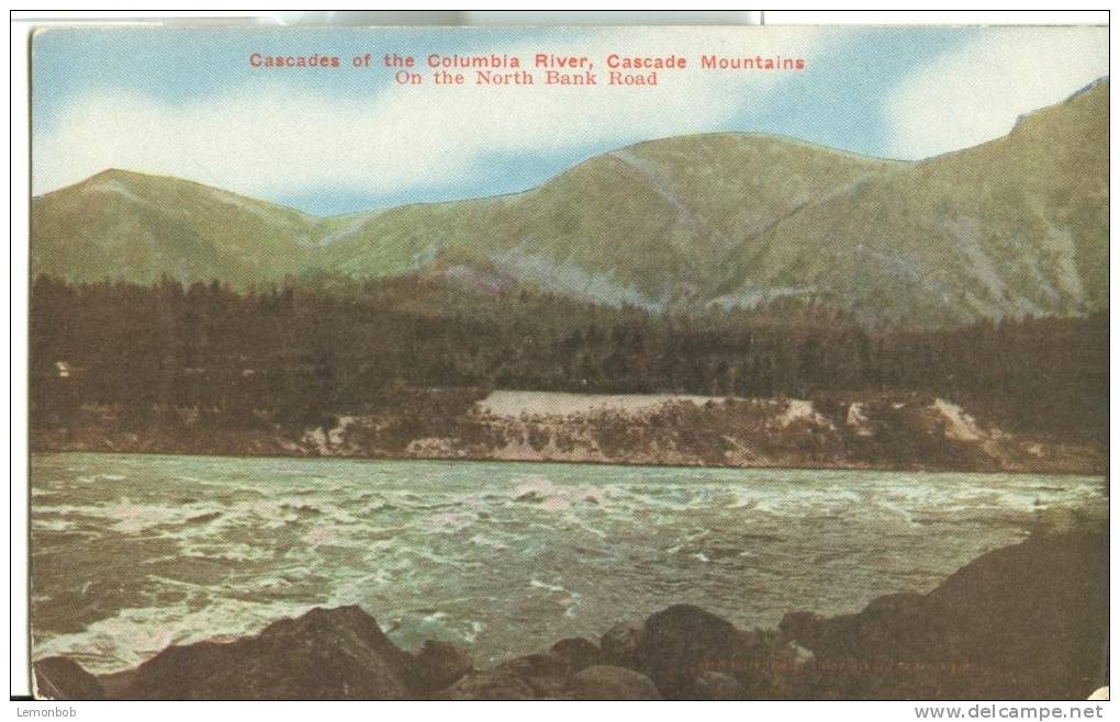 USA – Cascades Of The Columbia River, Cascade Mountains, On The North Bank Road, Early 1900s Postcard[P6240] - Autres & Non Classés