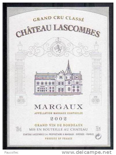 Château LASCOMBES. 2002. MARGAUX Grand Cru Classé - Bordeaux