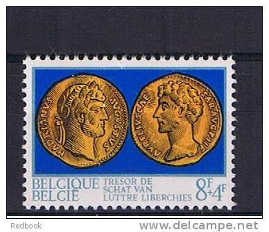 RB 772 - 1973 Belgium 8f+4f  Discovery Of Roman Treasure - MNH Stamp - SG 2316 - Roman Coins - Neufs