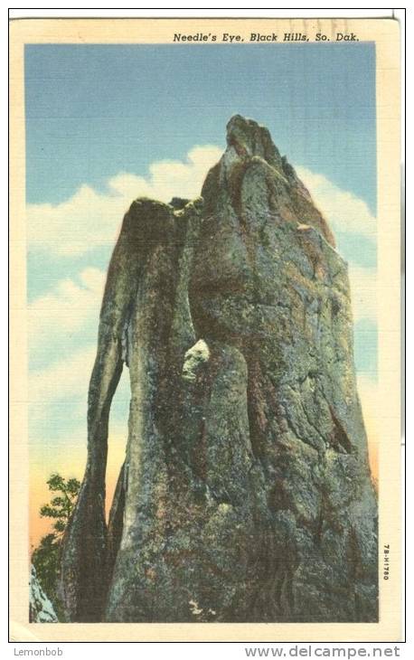 USA – United States – Needle's Eye, Black Hills, South Dakota, 1948 Used Linen Postcard [P6252] - Other & Unclassified