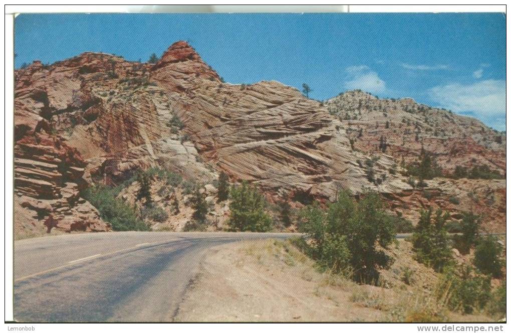 USA – United States – Crossbedded Sandstone, Zion National Park, Utah, Unused Postcard [P6279] - Zion