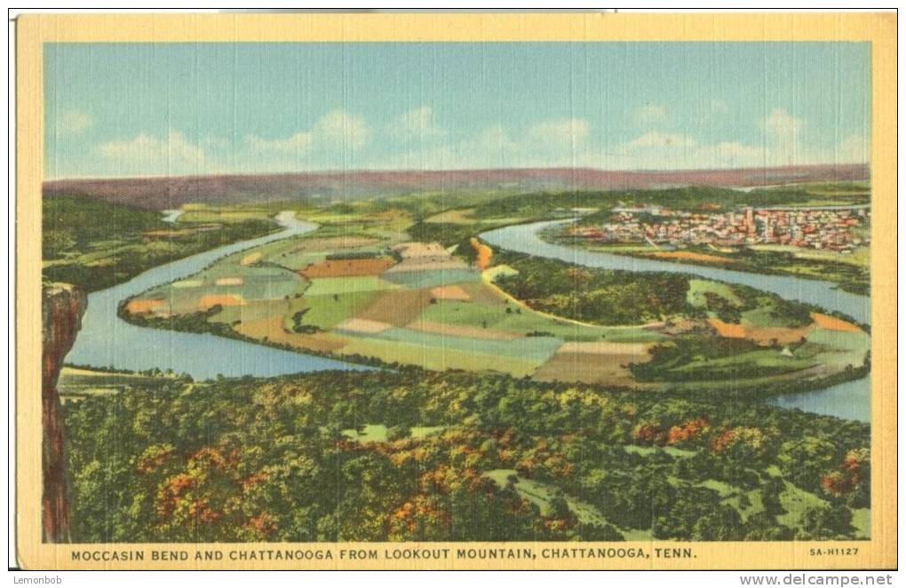 USA – United States – Moccasin Bend And Chattanooga From Lookout Mountain, Chattanooga, Tennessee, Unused Postcard[P6295 - Chattanooga