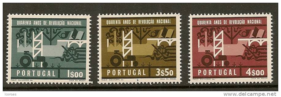 40º Aniversário Da Revolução Nacional - Unused Stamps