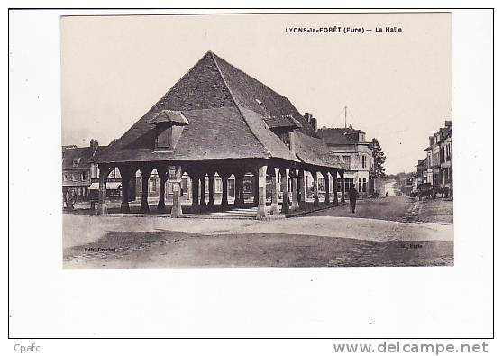 Carte 1915 LYONS LA FORET / LA HALLE - Lyons-la-Forêt