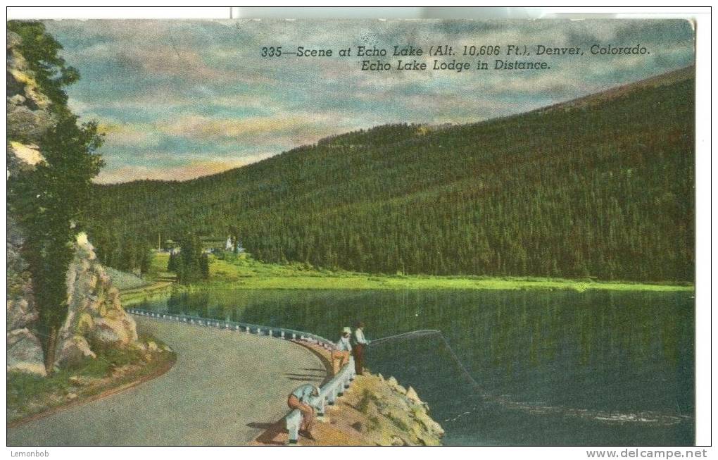 USA – United States – Scene At Echo Lake, Denver, Colorado, 1920s-1930s Unused Postcard [P6333] - Denver