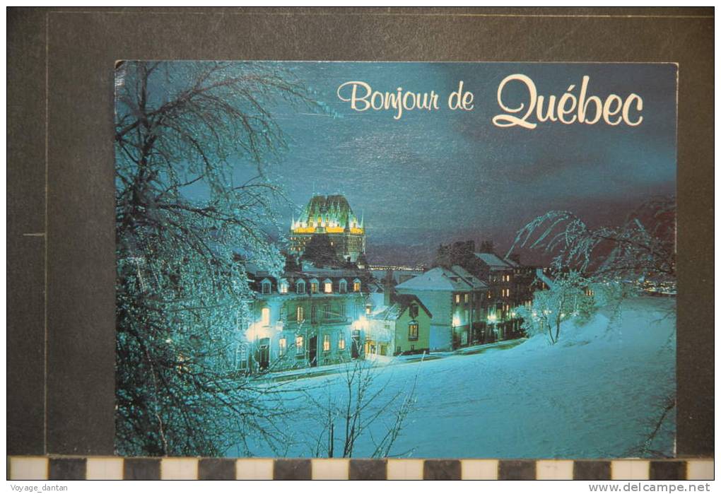 CANADA QUEBEC CHATEAU FRONTENAC LA NUIT - Québec - Château Frontenac
