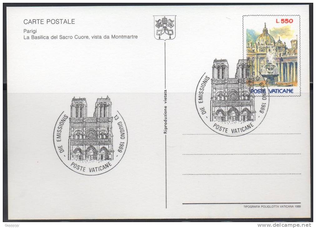 Vatican - Pochette De 4 Entiers Postaux Oblitérés - 1989 - Ganzsachen