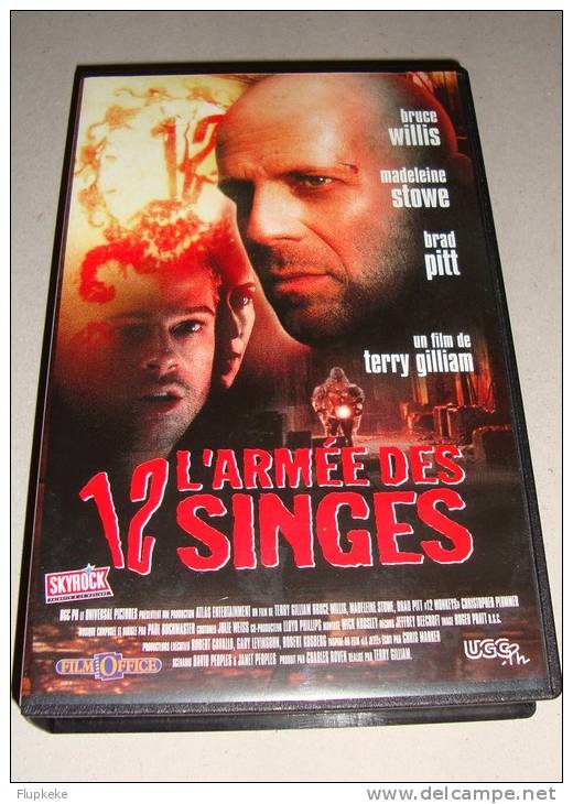 Vhs Pal L´Armée Des Douze Singes 12 Monkeys Bruce WillisTerry Gilliam 1995 Version Originale Sous-titrée Français - Sci-Fi, Fantasy