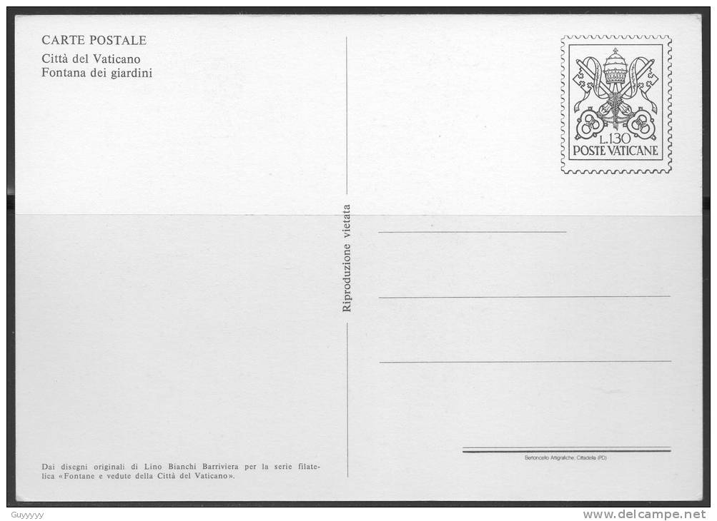 Vatican - Entier Postal - 1983 - Neuf - Postal Stationeries