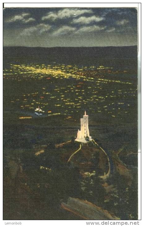 USA – United States – Will Rogers Shrine Of The Sun At Night, Colorado Springs In Background, Unused Postcard [P6361] - Colorado Springs