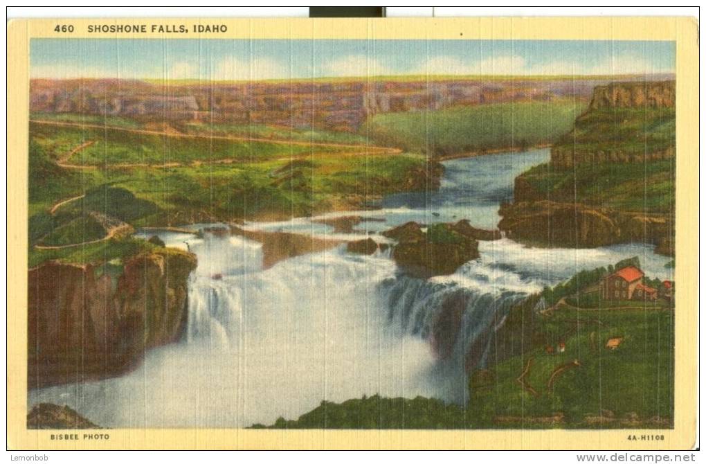 USA – United States – Shoshone Falls, Idaho, Unused Linen Postcard [P6364] - Andere & Zonder Classificatie