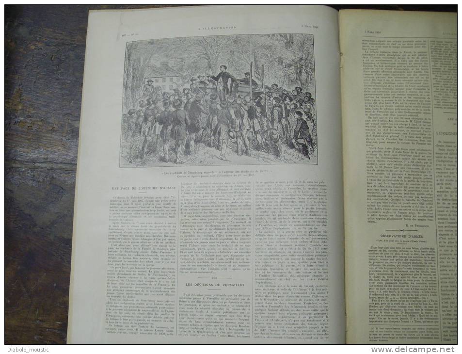 1918 SAMMY ; Etudiants De STRASBOURG Et BERLIN ; Rail-Manche ; GRAPPA,CANOVA ; Campagne Africaine; UKRAINE Indépendante - L'Illustration