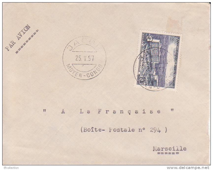 AEF,Congo,Jacob Le 25/05/1957 > France,lettre,Colonies,ho Pital De Brazzaville,15f N°234 - Covers & Documents