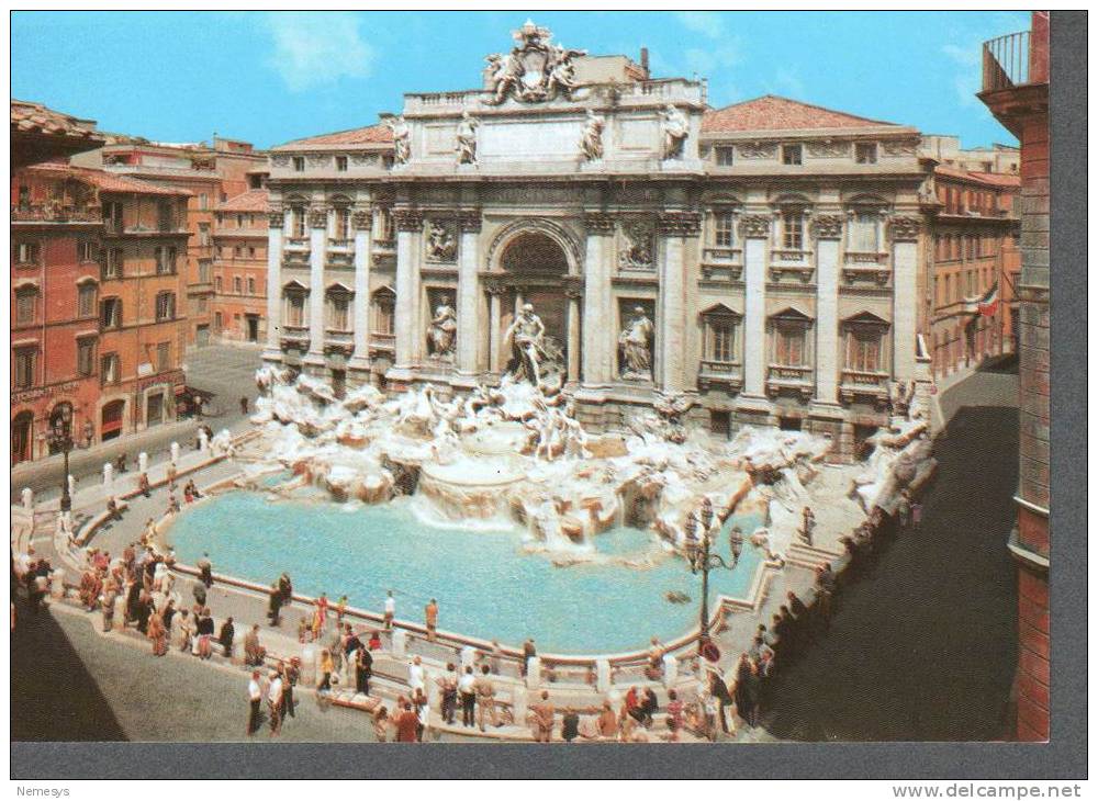 ROMA FONTANA DI TREVI NV 2 SCAN  ANIMATA - Fontana Di Trevi