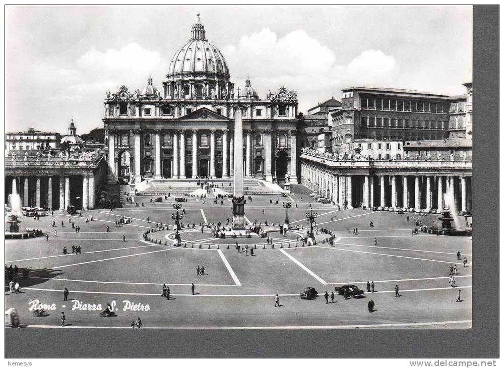 ROMA PIAZZA SAN PIETRO NV 2 SCAN ANIMATA AUTO - San Pietro