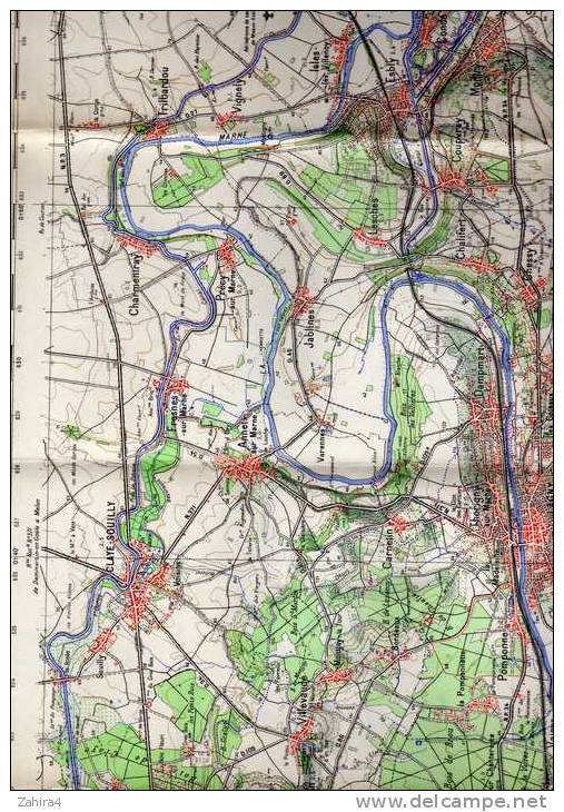 50.000e (Type1922) Projection Lambert-Mise à Jour ?-Lagny-Claye-Souilly-Mareuil-Villeneuve-Poncarré-Bry/M-Neuilly-Sevran - Cartes Topographiques