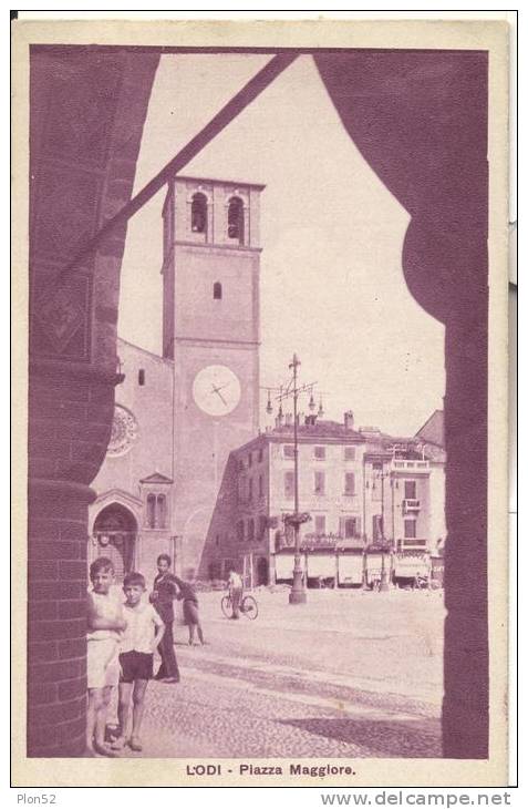 6262-LODI-PIAZZA MAGGIORE-ANIMATA-FP - Lodi