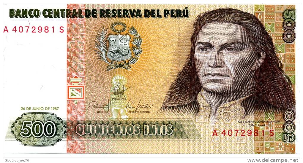 BEAU BILLET DU PEROU ...A 4072981 S...... VOIR SCANNER - Peru