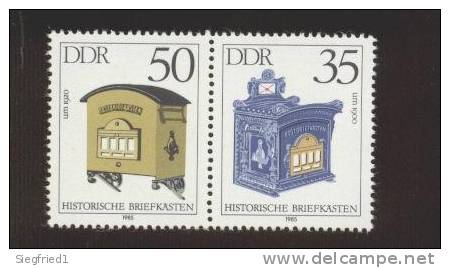 DDR ** 2924 - 2927 WZd 623 Briefkästen Zusammendruck Ungefaltet - Se-Tenant