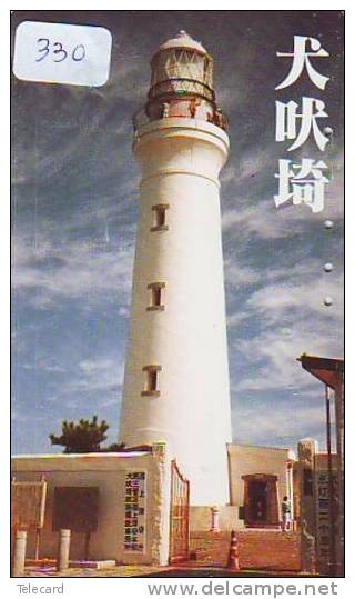 Télécarte Japon PHARE (330) Telefonkarte Japan LEUCHTTURM * VUURTOREN LIGHTHOUSE LEUCHTTURM FARO FAROL Phonecard - Faros